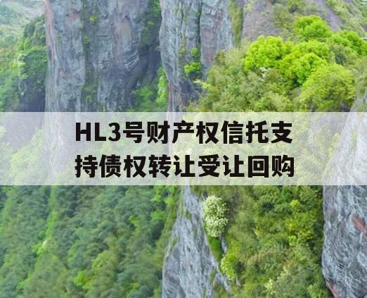 HL3号财产权信托支持债权转让受让回购