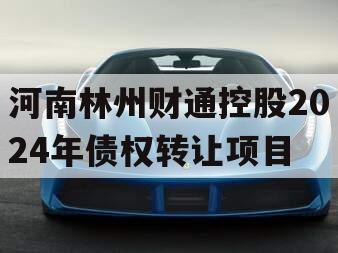 河南林州财通控股2024年债权转让项目