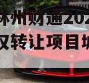 河南林州财通2024年债权转让项目城投债定融