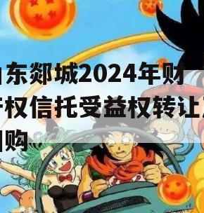 山东郯城2024年财产权信托受益权转让及回购