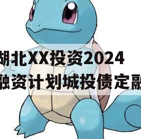 湖北XX投资2024融资计划城投债定融