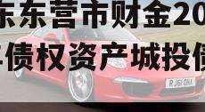 山东东营市财金2024年债权资产城投债定融
