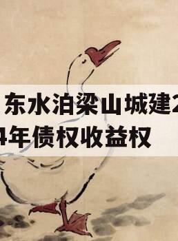 山东水泊梁山城建2024年债权收益权