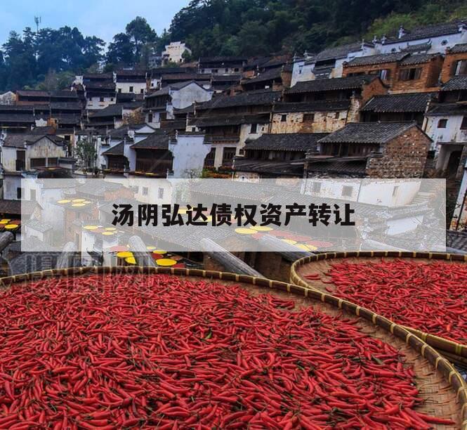 汤阴弘达债权资产转让