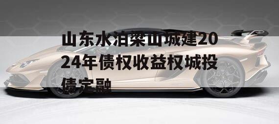 山东水泊梁山城建2024年债权收益权城投债定融