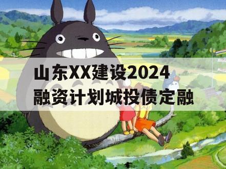 山东XX建设2024融资计划城投债定融