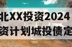 湖北XX投资2024融资计划城投债定融