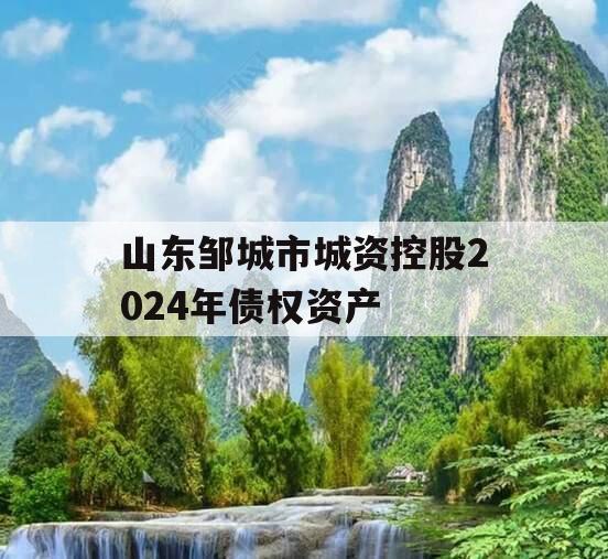 山东邹城市城资控股2024年债权资产