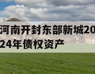 河南开封东部新城2024年债权资产