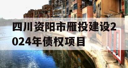 四川资阳市雁投建设2024年债权项目