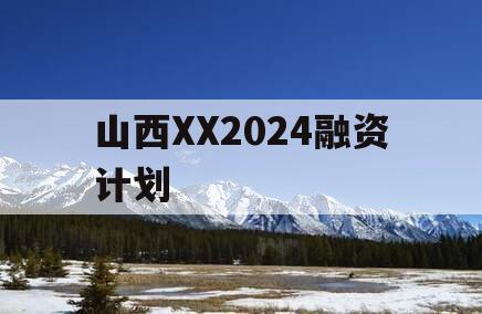 山西XX2024融资计划