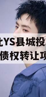 河北YS县城投2024年债权转让项目