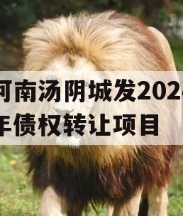 河南汤阴城发2024年债权转让项目