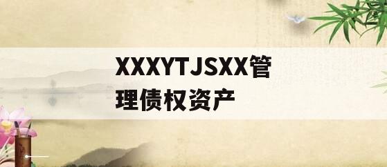 XXXYTJSXX管理债权资产