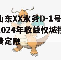 山东XX水务D-1号2024年收益权城投债定融