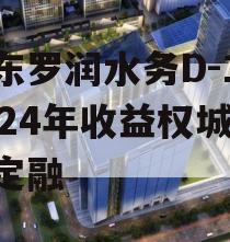 山东罗润水务D-1号2024年收益权城投债定融