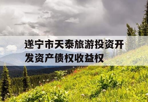 遂宁市天泰旅游投资开发资产债权收益权