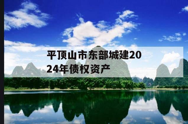 平顶山市东部城建2024年债权资产