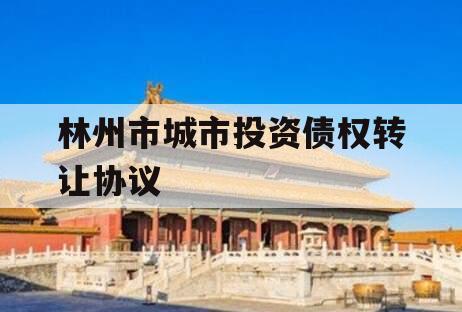林州市城市投资债权转让协议