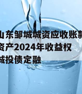山东邹城城资应收账款资产2024年收益权城投债定融