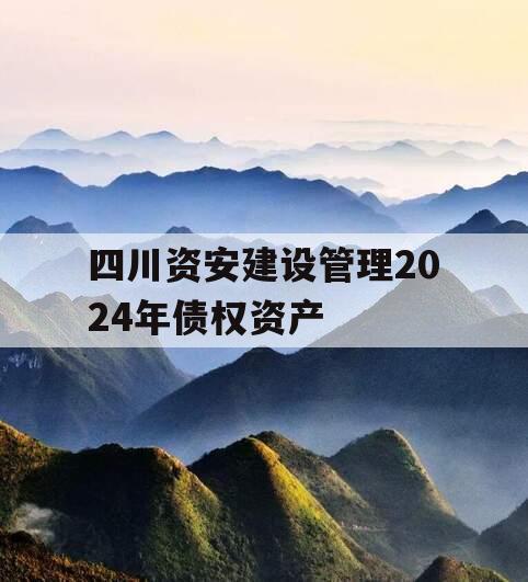四川资安建设管理2024年债权资产