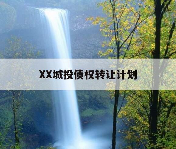 XX城投债权转让计划
