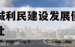 邹城利民建设发展债权转让