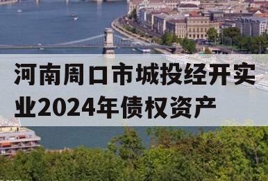 河南周口市城投经开实业2024年债权资产
