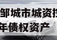山东邹城市城资控股2024年债权资产