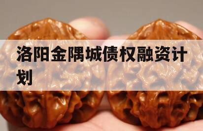 洛阳金隅城债权融资计划
