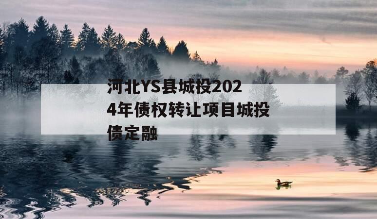 河北YS县城投2024年债权转让项目城投债定融