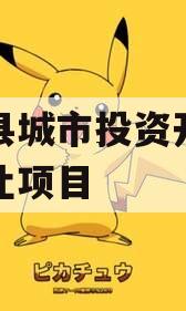 内黄县城市投资开发债权转让项目