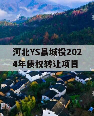 河北YS县城投2024年债权转让项目