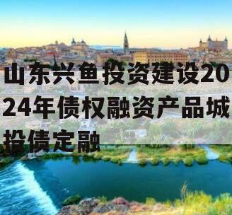 山东兴鱼投资建设2024年债权融资产品城投债定融