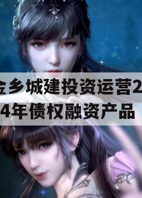 金乡城建投资运营2024年债权融资产品