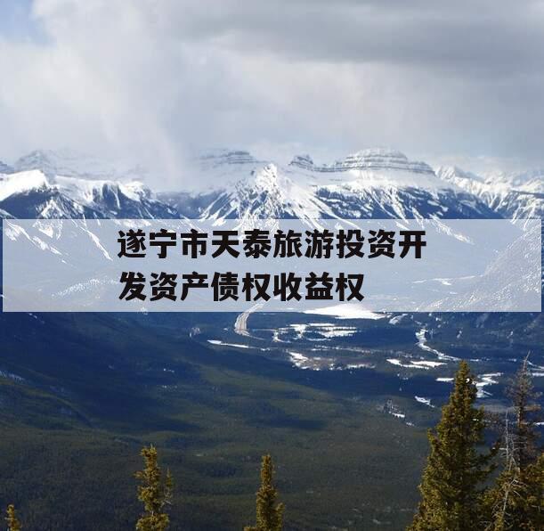 遂宁市天泰旅游投资开发资产债权收益权