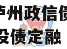 四川泸州政信债权2024城投债定融