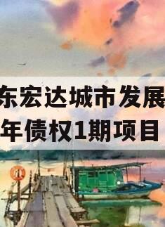 山东宏达城市发展2024年债权1期项目
