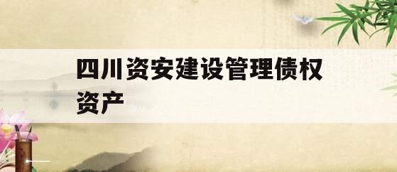 四川资安建设管理债权资产