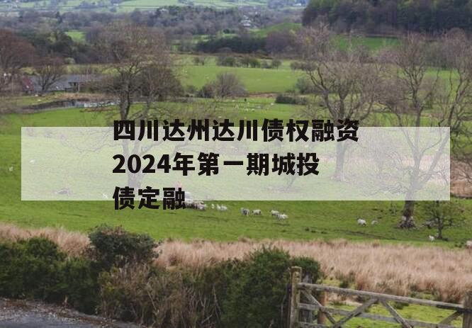四川达州达川债权融资2024年第一期城投债定融