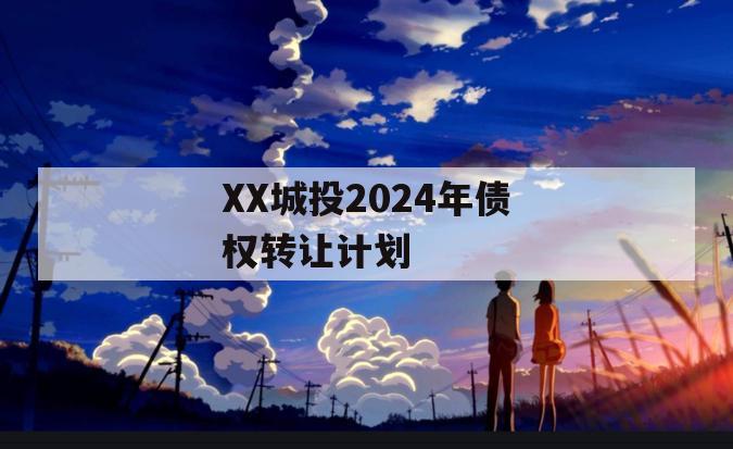 XX城投2024年债权转让计划