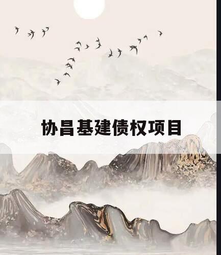 协昌基建债权项目