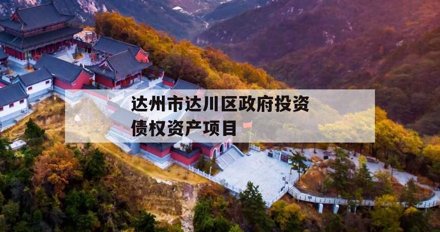 达州市达川区政府投资债权资产项目