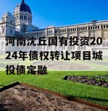河南沈丘国有投资2024年债权转让项目城投债定融