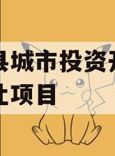 内黄县城市投资开发债权转让项目