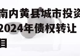 河南内黄县城市投资开发2024年债权转让项目