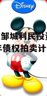山东邹城利民投资2024年债权拍卖计划项目 山东邹城利民投资2024年债权拍卖计划项目