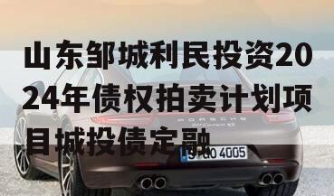 山东邹城利民投资2024年债权拍卖计划项目城投债定融 山东邹城利民投资2024年债权拍卖计划项目城投债定融
