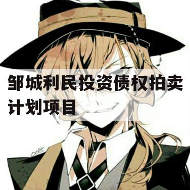 邹城利民投资债权拍卖计划项目