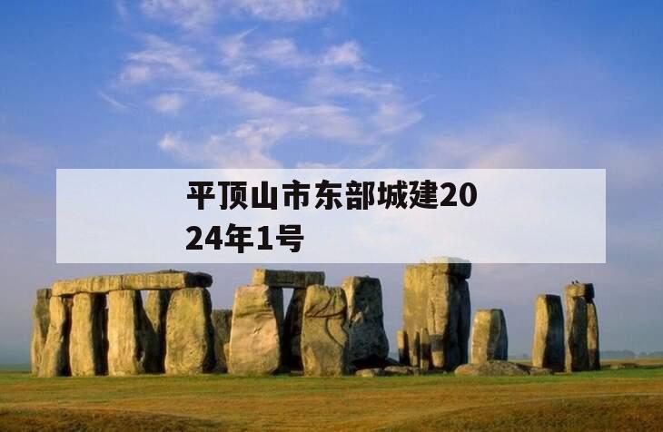 平顶山市东部城建2024年1号